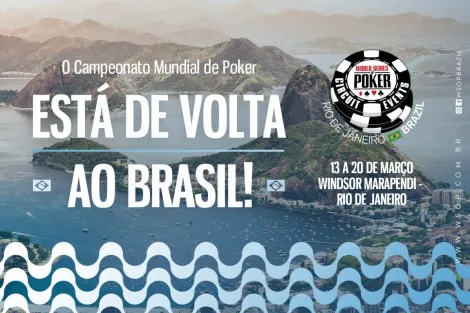 WSOP Brazil retorna em março com 16 anéis em jogo e R$ 9 milhões garantidos