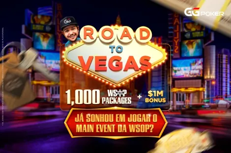 Veja como conquistar um dos 1.000 pacotes do Road to Vegas no GGPoker