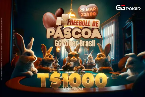 Freeroll de Páscoa terá T$ 1.000 garantidos nesta sexta no GGPoker