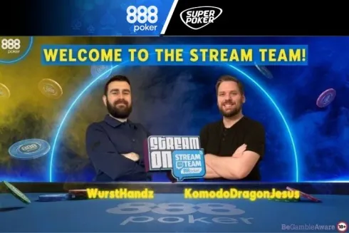 888poker anuncia vencedores do Stream On; conheça Dave Brady e Darius Wajda