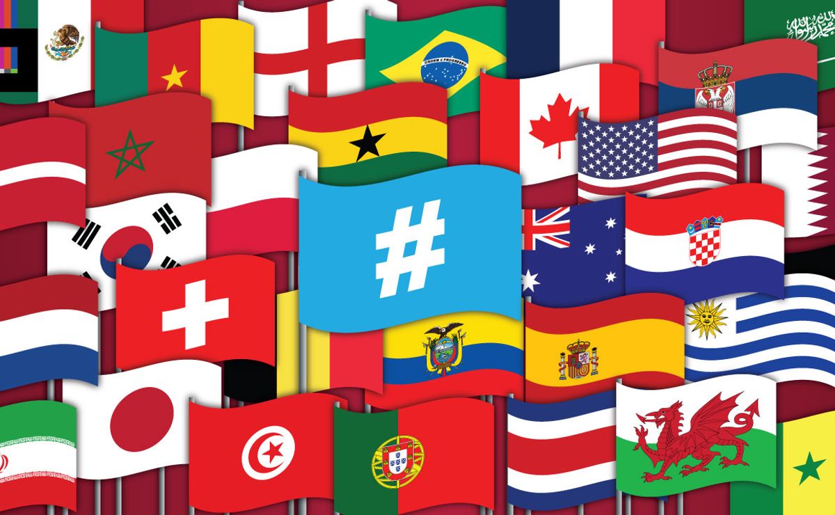 World Cup hashtags to celebrate the beautiful game