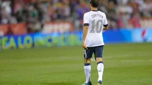 Sep 10, 2013; Columbus, OH, USA; United States forward Landon Donovan (10) during a game against Mexico at Columbus Crew Stadium. The United States won 2-0. Mandatory Credit: David Richard-USA TODAY Sports