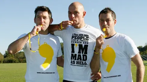 Pr Shoot - Premier League PR Shoot 20/10/2010 - Radcliffe House, Gibbet Hill Road, Warwick CV4 7AL. - 20/10/10 (L-R) Premier League Referees Lee Probert, Howard Webb and Mark Clattenburg during the event Mandatory Credit: Action Images / Craig Brough Livepic