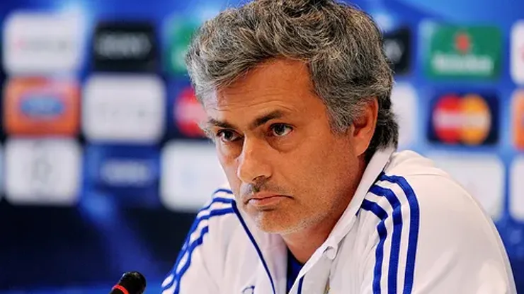 MADRID, SPAIN – APRIL 26: Head coach of Real Madrid, Jose Mourinho answers a question during a press conference at Valdebebas training ground ahead of their UEFA Champions League semi-final first leg match against Barcelona on April 26, 2011 in Madrid, Spain. (Photo by Denis Doyle/Getty Images)
