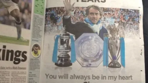 Roberto Mancini Buys Full Page Advert to Thank Manchester City Fans: The Daily EPL