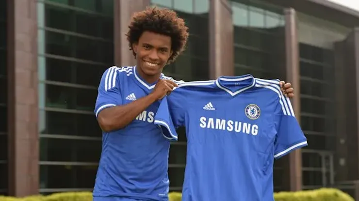 Chelsea's during the 1st team photocall at the Cobham Training Ground on 23rd August 2013 in Cobham, England.

