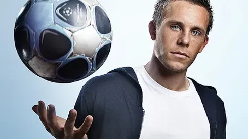 Professional football player Gylfi Þór Sigurðsson. photo editing: Hallmar