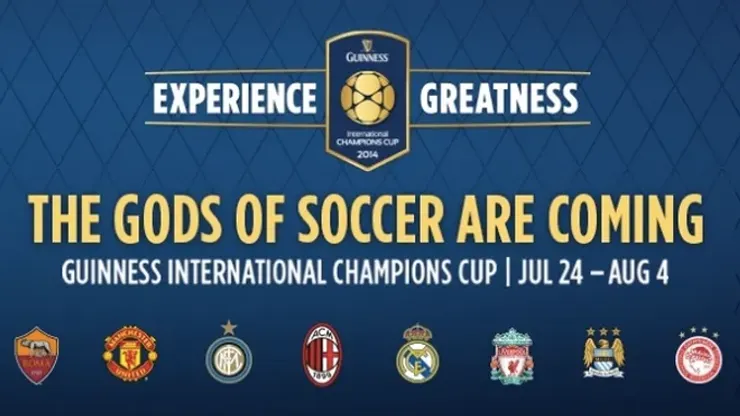All eight teams competing in the second International Champions Cup
