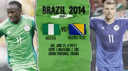 Nigeria vs Bosnia-Herzegovina, Starting Lineups and World Cup Open Thread