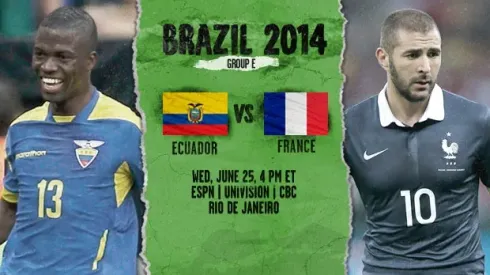 Ecuador vs France: Starting Lineups And World Cup Open Thread