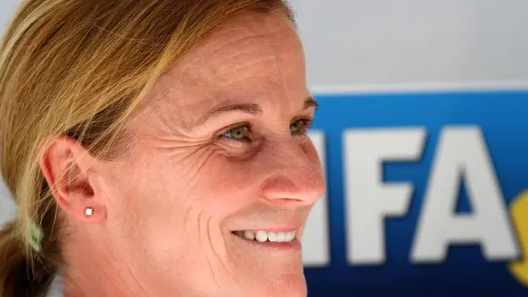 USA's Coach Jill Ellis during the FIFA U20 Women's World Cup at the Rudolf Harbig Stadium in Dresden, Germany on July 14th, 2010.
