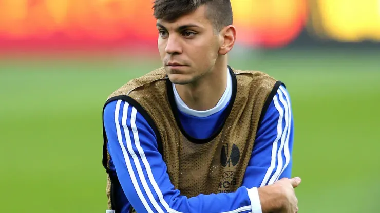 GEPA-02101343042 – WIEN,AUSTRIA,02.OKT.13 – FUSSBALL – UEFA Europa League, Gruppenphase, SK Rapid Wien vs Dynamo Kiew, Vorberichte, Abschlusstraining Kiew. Bild zeigt Aleksandar Dragovic (Kiew). Foto: GEPA pictures/ Mario Kneisl