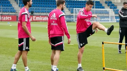 James Rodriguez returns to Real Madrid training after broken foot