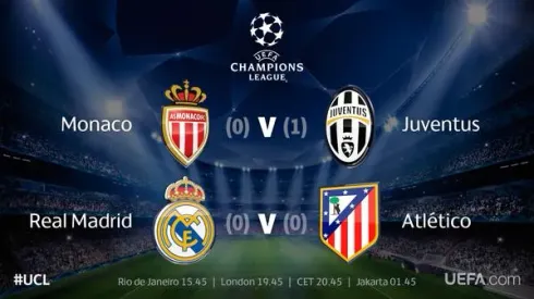 Real Madrid vs Atletico Madrid and Monaco vs Juventus: TV times and open thread