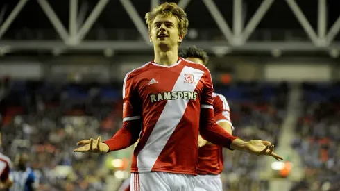 <> at DW Stadium on November 22, 2014 in Wigan, England.