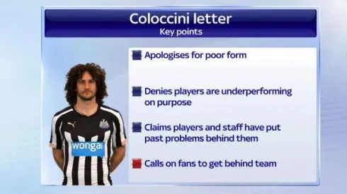 Fabricio Coloccini says Newcastle doesn't deserve to be relegated