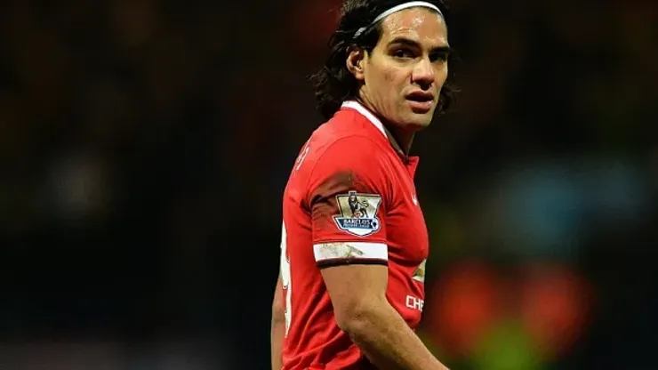 epa04623278 Manchester United's Radamel Falcao reacts during the English FA Cup fifth round soccer match between Preston North End and Manchester United at the Deepdale in Preston, Britain, 16 February 2015. EPA/PETER POWELL DataCo terms and conditions apply. http://www.epa.eu/files/Terms%20and%20Conditions/DataCo_Terms_and_Conditions.pdf