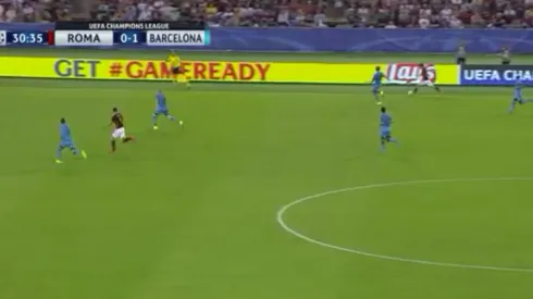 Roma’s Alessandro Florenzi scores from 50 yards