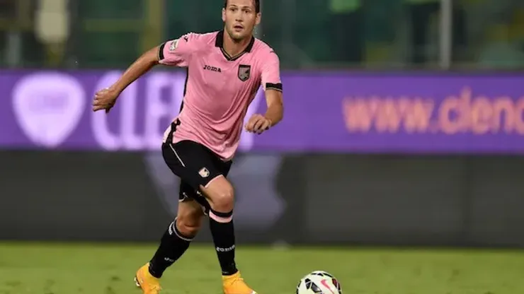 during the Serie A match between US Citta di Palermo and SS Lazio at Stadio Renzo Barbera on September 29, 2014 in Palermo, Italy.
