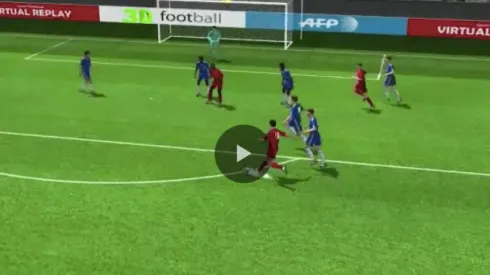 3D animation of Philippe Coutinho's goal for Liverpool against Chelsea