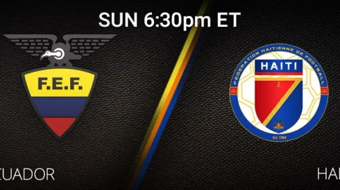 Where to find Ecuador vs. Haiti on TV and streaming