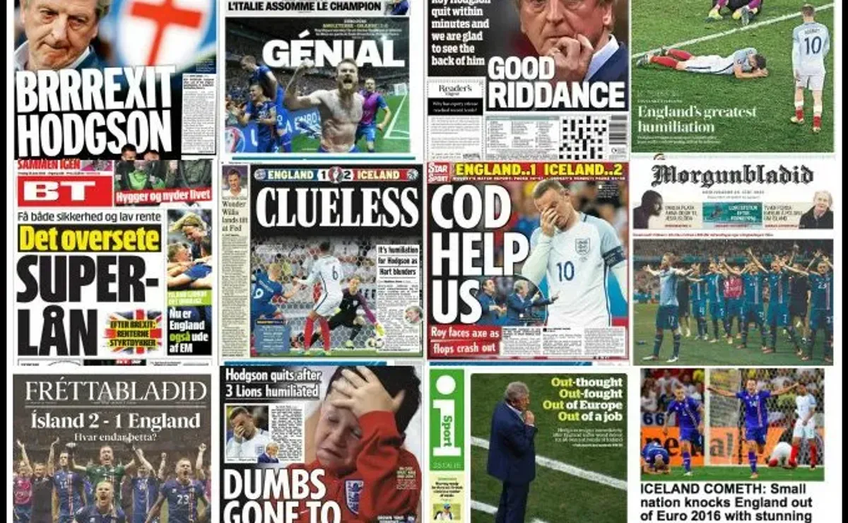 Newspaper Back Pages On Iceland S Victory Against England World Soccer Talk Newspaper Back Pages On Iceland S Victory Against England World Soccer Talk