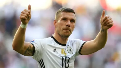 Germany's Podolski announces international retirement.