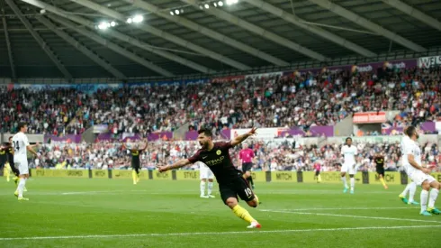 Aguero double keeps Man City perfect under Guardiola