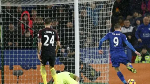 Vardy treble blasts Guardiola's sorry Man City