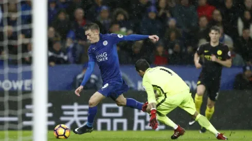 Vardy savours first Leicester hat-trick