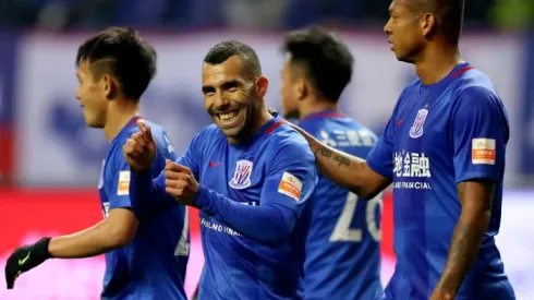 Carlos Tevez scores on Chinese Super League debut