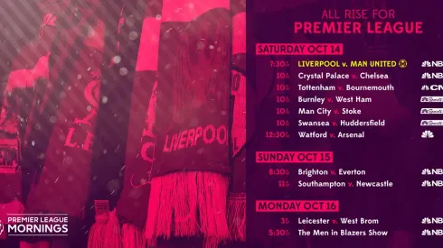 EPL Commentators on NBC Sports: Oct. 13, 2017