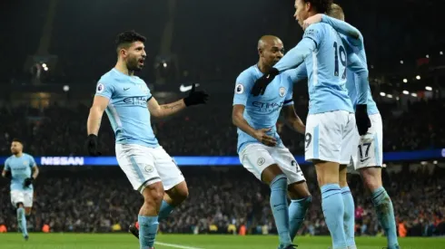 Aguero hat-trick reboots Manchester City's title charge
