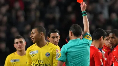Mbappe sent off as PSG reach League Cup final