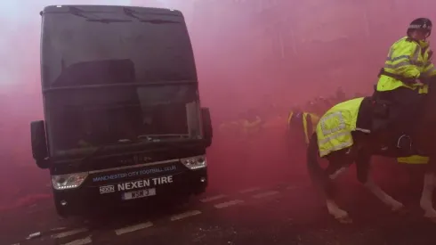 Liverpool risk UEFA action over Man City bus attack