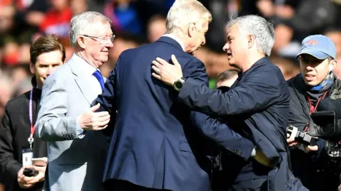 Wenger given Old Trafford send-off by Ferguson
