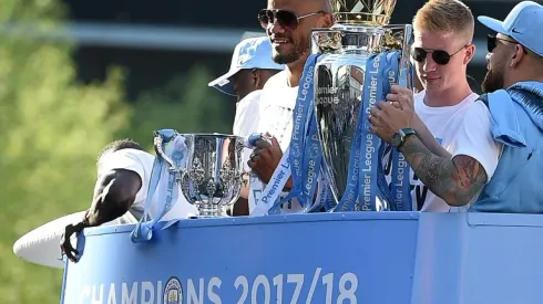 Premier League winners City soak up fans' adulation in victory parade