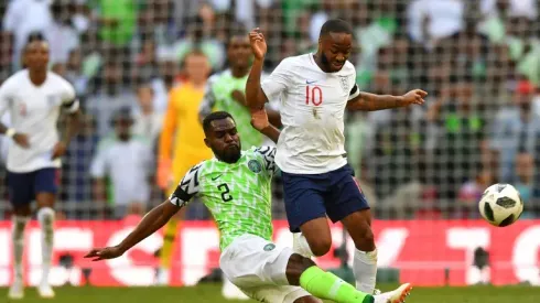 Troubled Sterling booked for diving as England down Nigeria