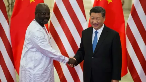 President George Weah makes football comeback aged 51
