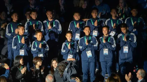 Thai cave survivors play River Plate at Youth Olympics