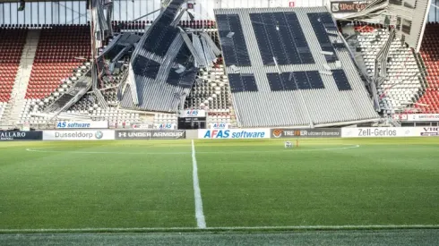 High winds cause stand collapse at Dutch stadium