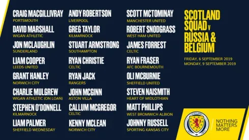 Where to find Scotland vs. Belgium: Sept. 8, 2019