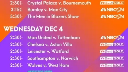 EPL Commentators on NBC Sports: Dec. 2, 2019