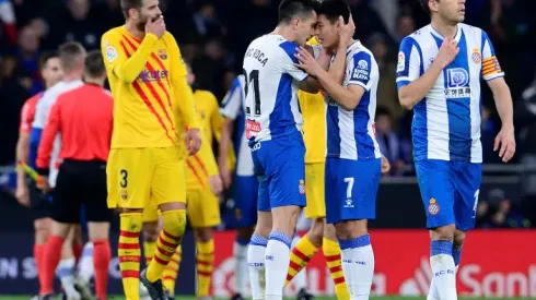 China's Wu Lei strikes late as Espanyol hold 10-man Barcelona