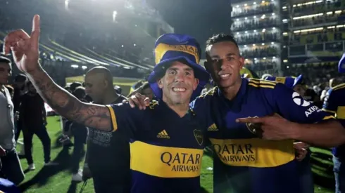 Tevez fires Boca to Argentine title after 'lucky' Maradona kiss