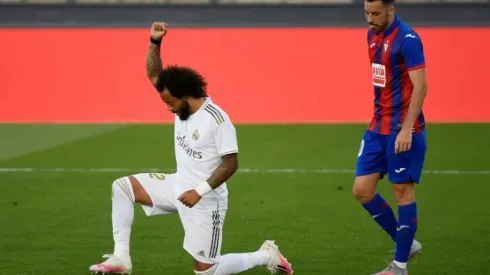 Marcelo takes knee as Madrid return with win over Eibar