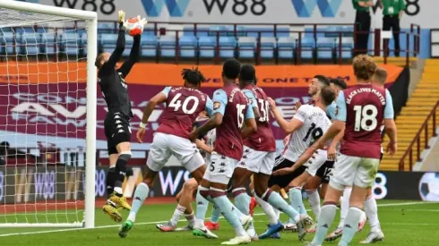 Villa keeper Nyland saved by goalline technology mistake