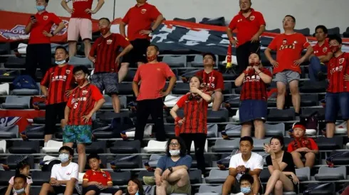 Oscar stars as Chinese football welcomes back fans after virus