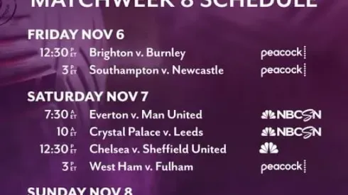 EPL Commentators on NBC Sports: Nov. 6, 2020