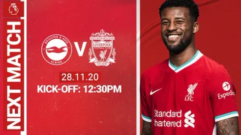Brighton vs. Liverpool on US TV: Nov. 28, 2020